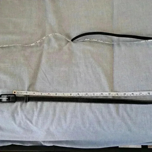 Belt WOMENS BLACK WITH WHITE STITCHES - Picture 5 of 5